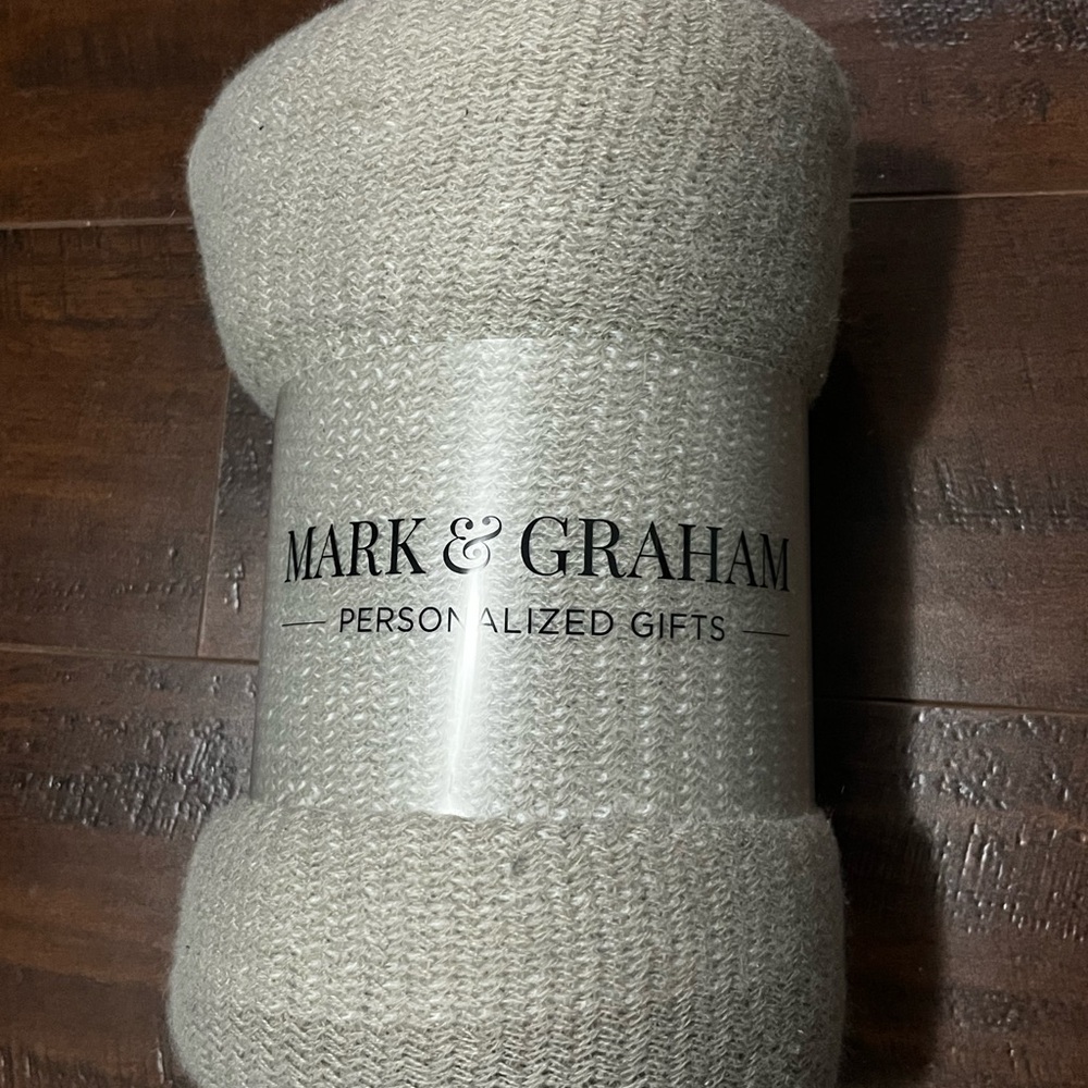 Mark & Graham Tan Accent Decor Blanket